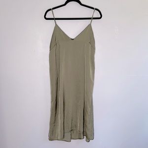 Gret mid length spaghetti strap slip dress